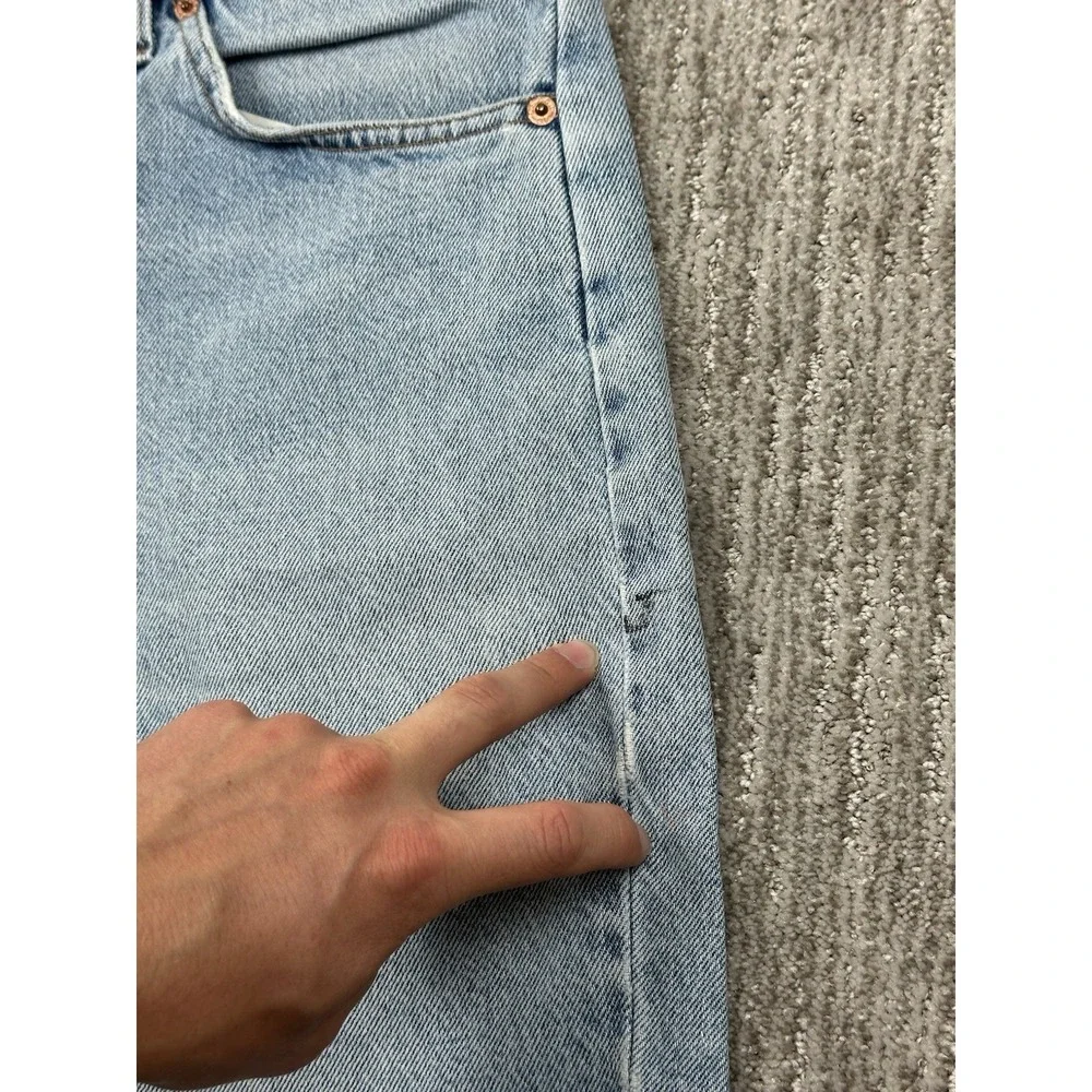 Levi's 550 Denim Shorts Mens 36 Light Blue Vintage Orange Tab Relaxed Fit 90s